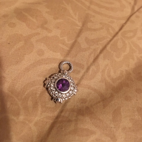 Judith Ripka Other - Judith Ripka 925 SS  charm with amethyst stone